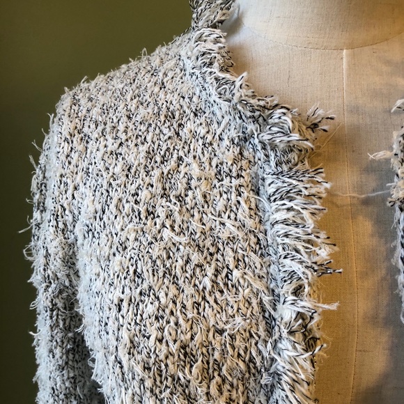 NEW! Etta:twa Anthropologie Fringe Open Cardigan - SIze Extra Small - Picture 5 of 12